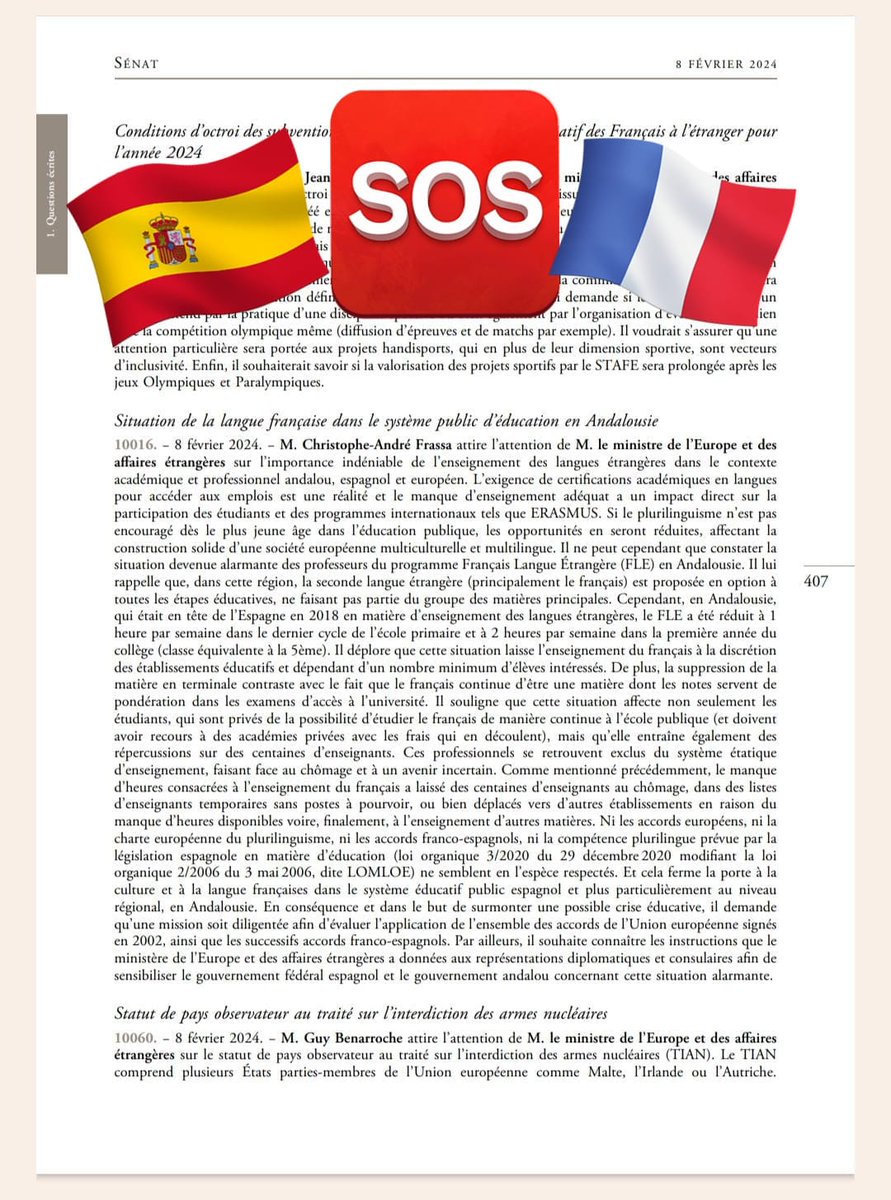 PRINCEpetitFLE's tweet photo. Cette réponse ne vous satisfait pas. Les bons résultats du DELF DALF n'ont rien à avoir avec la situation du français dans l'enseignement public. LA RÉALITÉ EST TOUT À FAIT DIFFÉRENTE. #SOSFLE 🆘🆘🆘🆘🆘🆘🆘🆘🆘🆘🆘🆘🆘
Le français meurt dans notre système éducatif public. https://t.co/38bZ7vkPI8