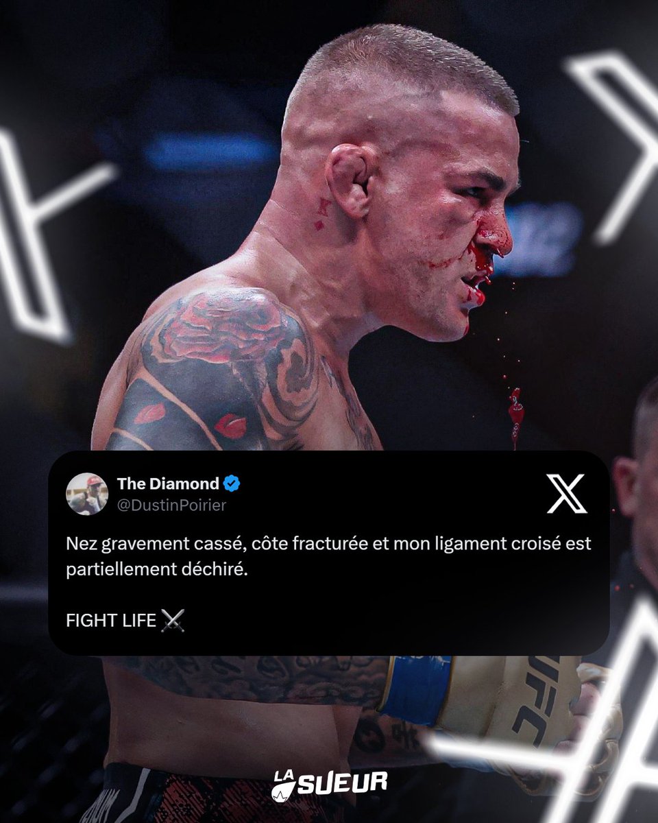 LaSueur_off's tweet photo. Des nouvelles de Dustin Poirier. 🤕🩸 https://t.co/MPKrIfJMef