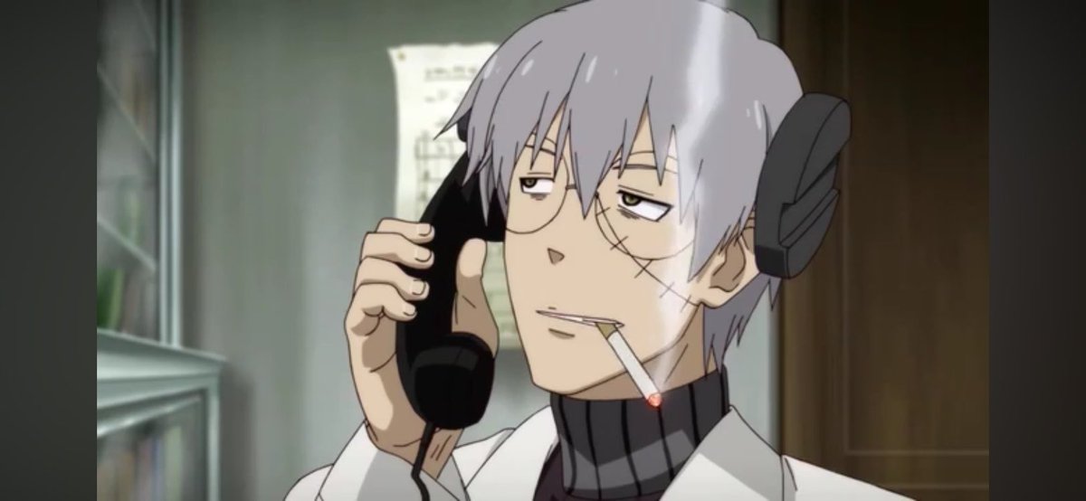 righteoustudent's tweet photo. can we talk about how ugly soul eater not! is and how hard it is to sit through. what the fuck happened to stein and why do he look like that https://t.co/Cg2qA8eBqm