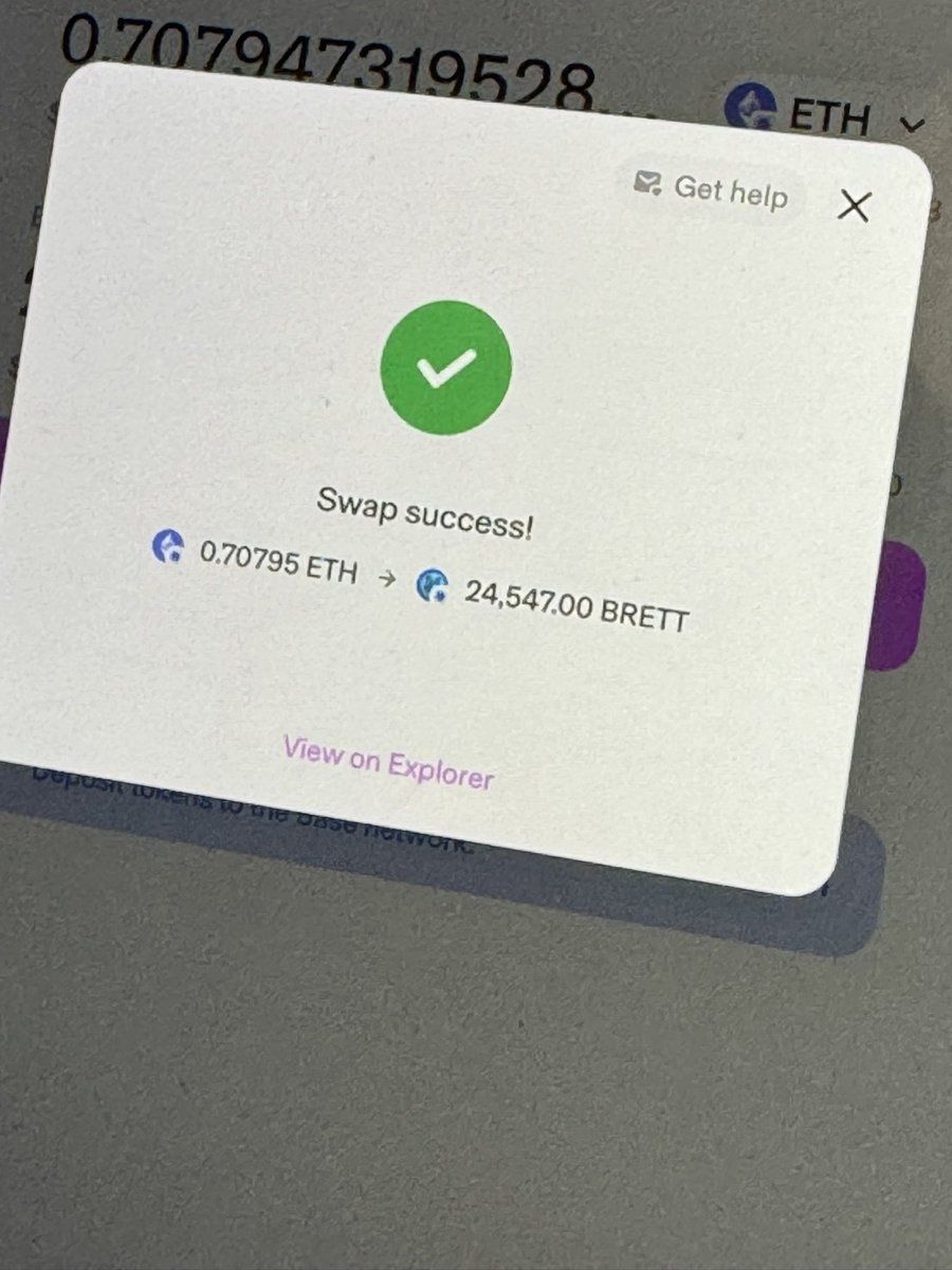 Bought some more $BRETT

You guys should know … NOW is the time to buy! 

We won’t see $BRETT this cheap for long! 

💙🕊️