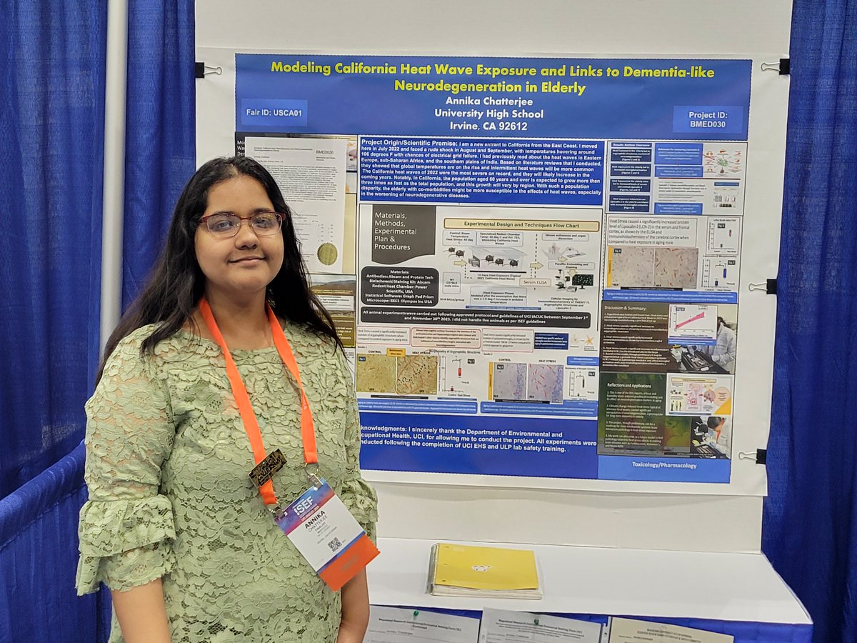 Four IUSD students presented at the Regeneron International Science and Engineering Fair (ISEF)! Matthew Chang from Woodbridge High won 1st place in Microbiology, earning $5,000. Lilian Gan from University High and Sebastian Alexis from Northwood High earned special awards. 👏