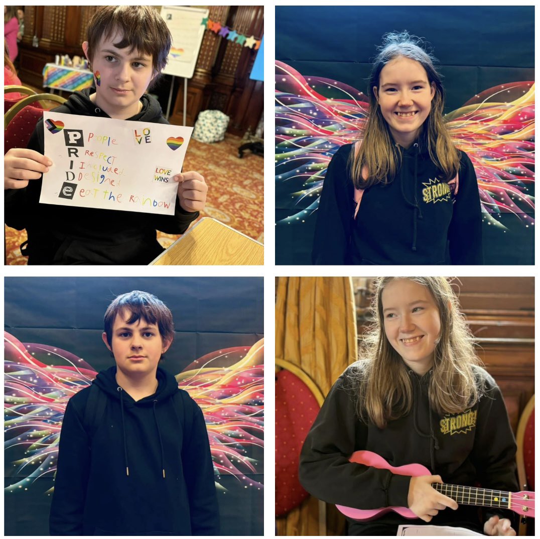 HBAcademyGlas's tweet photo. 🌈Some of us are proud members of the LGBTQI+ community and some of us are allies.
🌈 We all had a joyous day at #PrideLite in GlasgowCity Chambers, making new friends and being creative. #InclusionMatters #equalitieseducation #kindnesscaringcreativity https://t.co/mOBivl5VRj