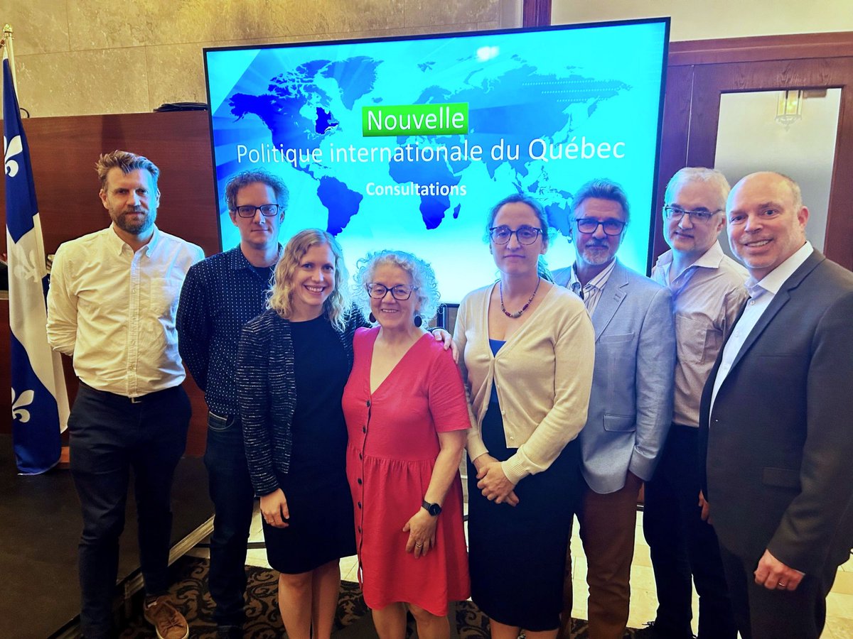 ✊La <a href="/Fondation_PGL/">Fondation Paul Gérin-Lajoie</a> est pleinement engagée dans le processus de la Politique internationale du Québec (PIQ). 🔎 Marie-Pierre Nogarède – Directrice générale adjointe et Directrice principale, programmes internationaux – était sur place. #polqc