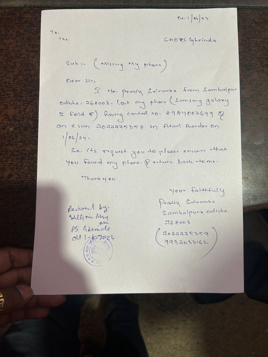 PSriramka's tweet photo. but the police officer having mobile number 9780001533 take my matter very much lightly &amp; leave that thief infront of me by online register my complain , from that day till today the police officer didn't pick my call @PMOIndia @PunjabPoliceInd @PunjabCMupdates https://t.co/5lUVfvAgVE