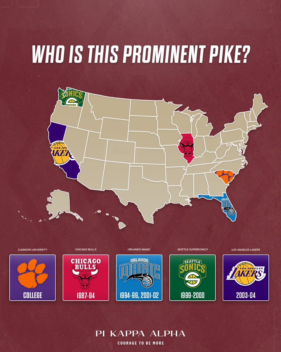 PiKappaAlpha's tweet photo. Who is this #ProminentPike? ๐
Comment your guess below! ๐
Hint: this Prominent Pike was the 1986-87 ACC player of the Year! https://t.co/rQybQYwu6c