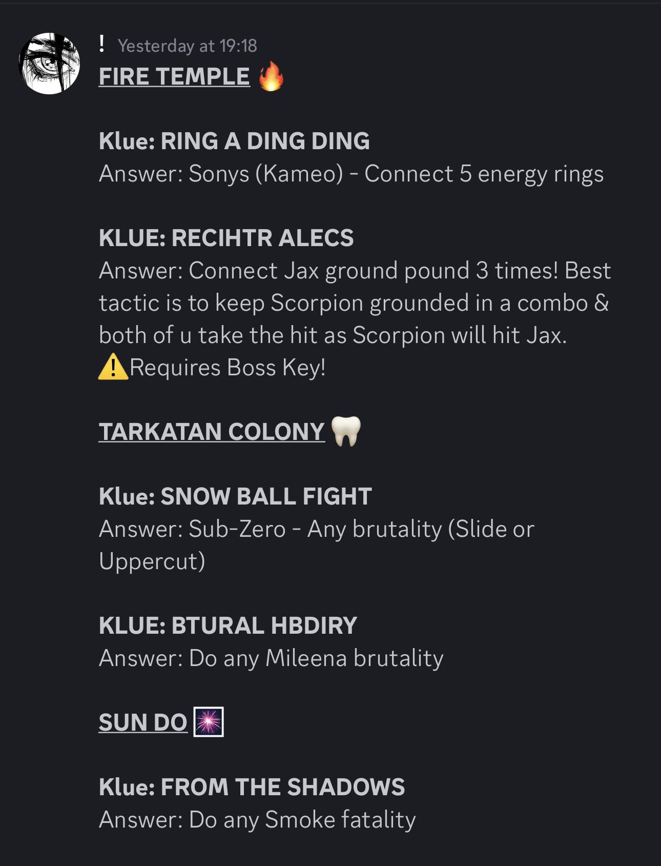 iScream on X: “SEASON 6 : ALL Klue’s & Answers. Including ones 