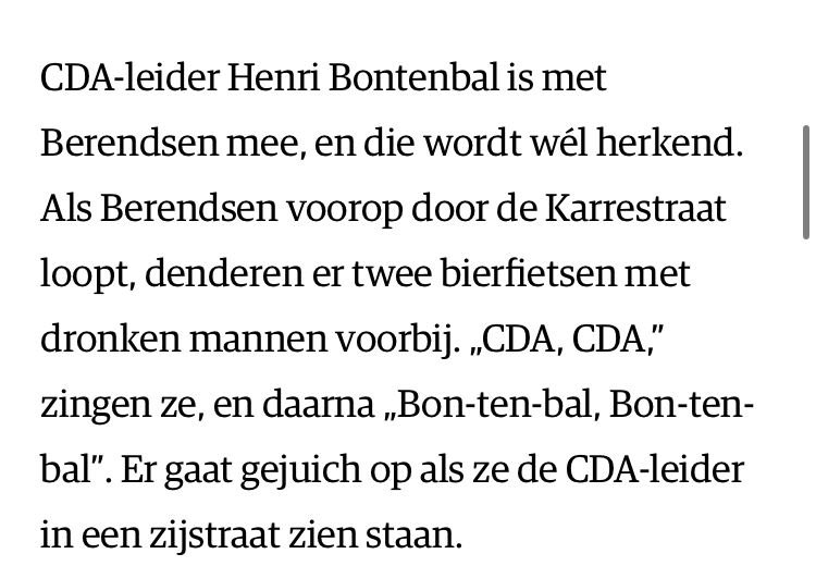 Klinkt een beetje als een gemiddelde CDA fractievergadering 😉😏