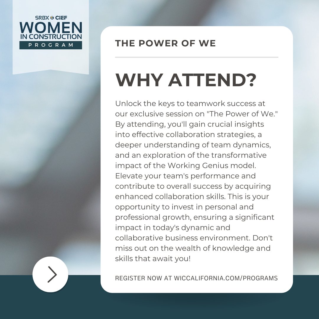 Join Justin Studebaker for an insightful Lunch and Learn on "The Power of We: Team Dynamics, Collaboration, and Working Genius." During this session, we will share effective strategies for collaboration, team dynamics, and the transformative impact of the Working Genius model.