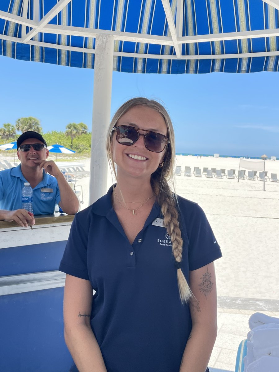 sandkeyresort's tweet photo. Service with a Smile- One of the cornerstone foundations of our resort 😁 Who's one of your favorite staff member here at the Sheraton Sand Key? (we know they're all fantastic 😉) 

#ServiceWithASmile #ResortLife #Hospitality #SheratonSandKey #FavoriteStaff #GuestExperience https://t.co/KFtJvAadbb