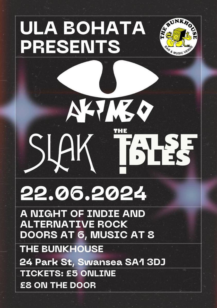 akimboband__'s tweet photo. Dear Cariadau,
We’ve been working our little fingers to the bone and would like to informally invite YOU to our headline gig alongside @the.falseidles and @slak.band on the 20th June @bunkhouseswansea ! Love AKiMBO xx
#localgig #alternativerock #indierock #weshmusic #psychrock https://t.co/P9CifNGQnp