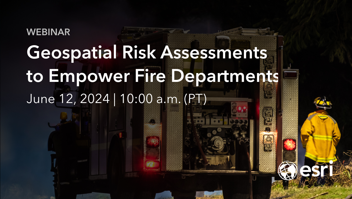GISPublicSafety's tweet photo. Don't miss our upcoming webinar, which will focus on empowering state and local agencies to leverage geospatial systems better to identify risks, prioritize resources, and help with hazard mitigation. https://t.co/o4Fn415wIe
#PublicSafety #Geospatial #Fire #FireEMS https://t.co/uFzlqesUNZ