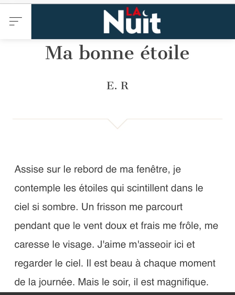 LokoliStephanie's tweet image. 💥Au final, la classe est doublement récompensée !!🎉
DEUX lauréates au concours d’écriture ✍️ @ShortEdition_EN @acgrenoble 
Prix du jury « Ma bonne ⭐️  » 
➡️short-edition.com/fr/oeuvre/ma-b…
Prix du public, poème 
« Mon 💫 »
➡️short-edition.com/fr/oeuvre/mon-…
 #Ecriture