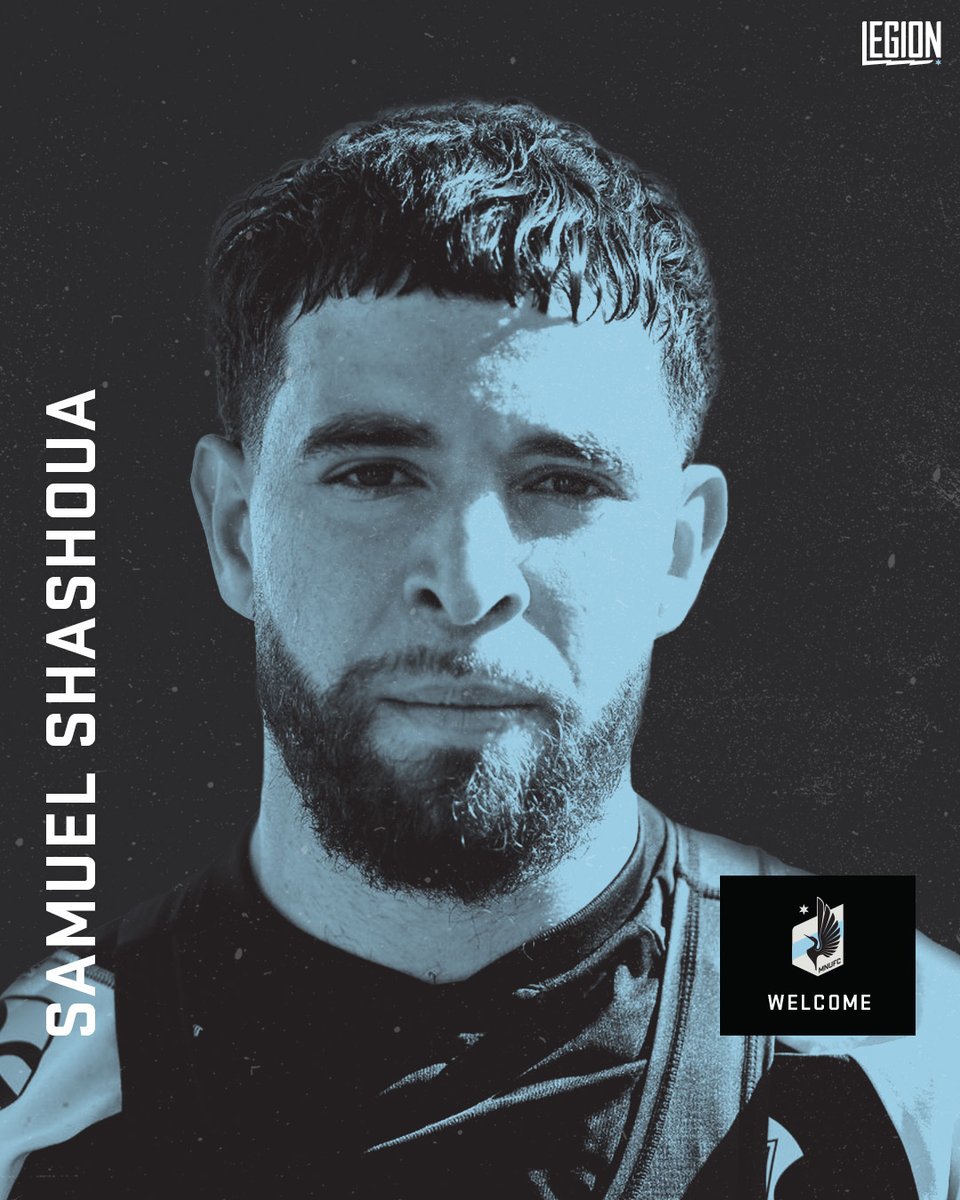 MNUFC's tweet photo. NEWS: The club has signed attacker Samuel Shashoua to a contract through the end of 2024, with club options for 2025 and 2026 https://t.co/V20uqYvfyS