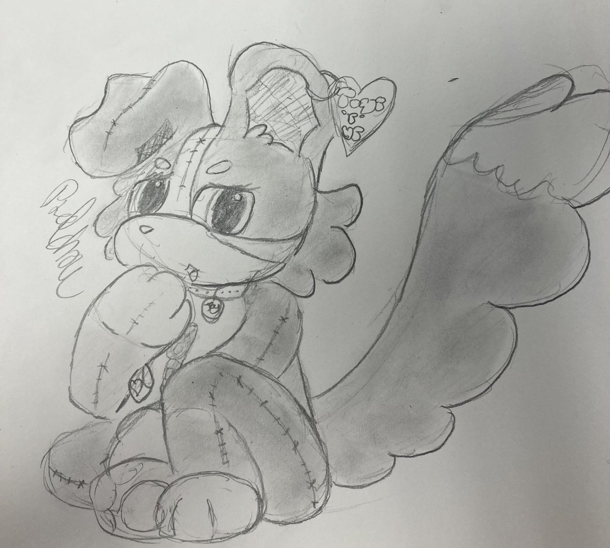 predchow's tweet image. traditional pencil drawing