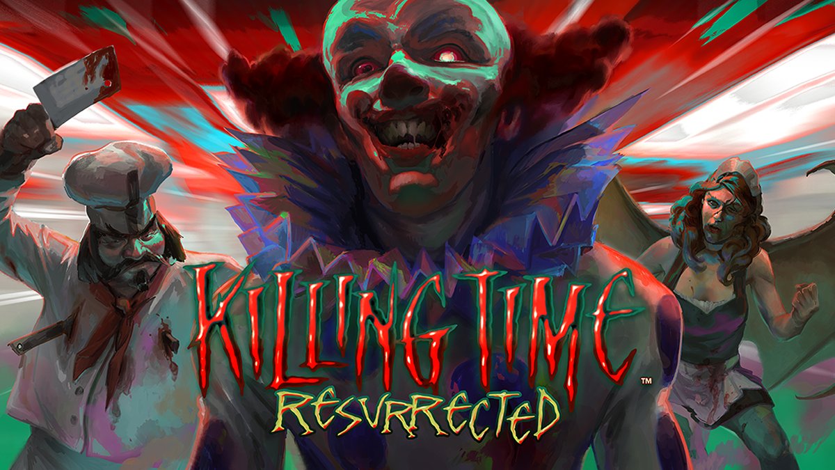 gematsu's tweet photo. Unless I'm mistaken, @NightdiveStudio just casually announced a remastered version of the 1995-released horror first-person shooter Killing Time. https://t.co/G8PF5FzVOV