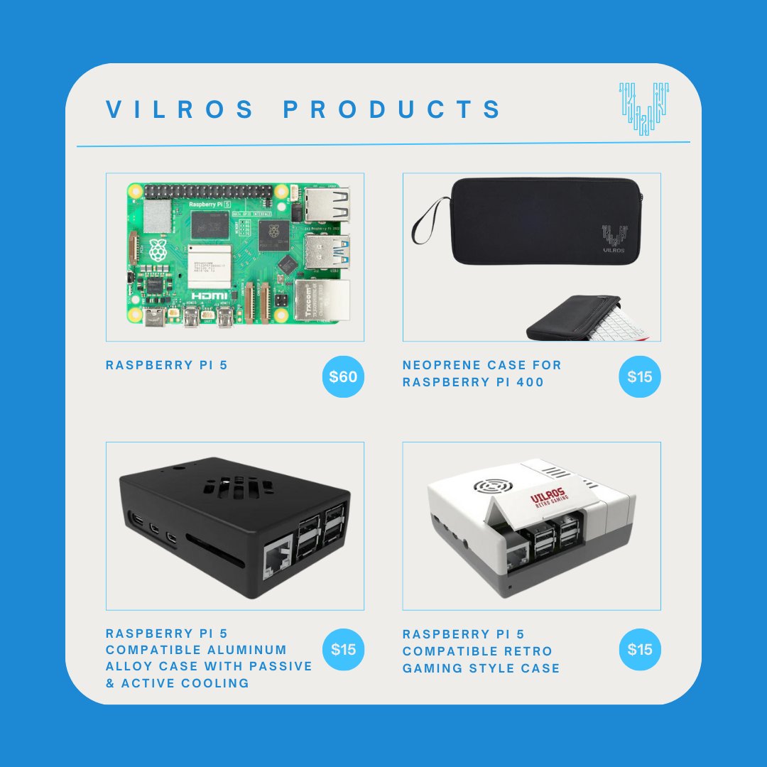 vilrosusa's tweet photo. Experience the future of computing with Vilros Pi 5๐ฎ๐
Click the link in our bio!!!
#Vilros #VilrosPi5 #RaspberryPi #RaspberryPi5 #Maker #DIYElectronics #TechProjects #STEM #TechInnovation #CodingLife #TechSetup #GadgetLovers #ElectronicsKit https://t.co/bXb2Eg7u7Y