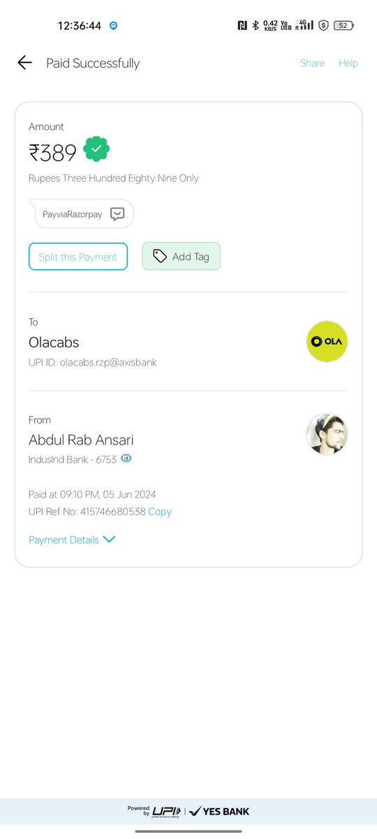 imroshan191's tweet image. "Hey @Ola_Mumbai, I recently took a ride in Mumbai and made an online payment, but the driver forced me to pay in cash as well. This is not acceptable. Can you please look into this and help me get a refund? #Ola  #MumbaiCity #RefundNeeded" @olacabs