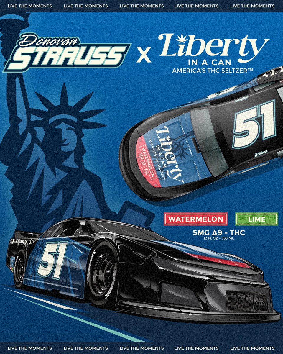 DonovanStrauss's tweet photo. Thrilled to announce our new partnership with @drinklic! Liberty in a Can is America’s THC Seltzer launching officially June 27th for preorders live at https://t.co/zKv5Vj7w5m! 

I can’t thank everyone involved enough for this opportunity, I’m ready as we continue to work and grow! 🗽