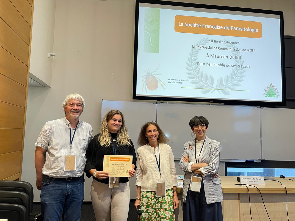 maureen_duflot's tweet photo. An inspiring time of conference comes to end with this beautiful river of Angers. @SFParasitologie 2024 🦠 
I am very grateful to the committee for the special awards. A recognition of my peers that reeboost and give energy for future 🏆 https://t.co/b3YxwlQXoa