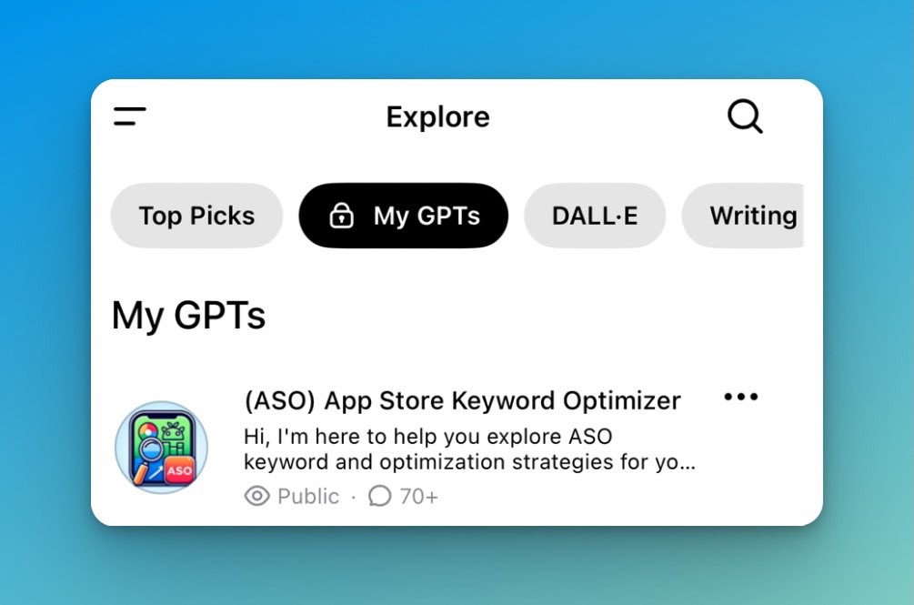 MarkLIVE's tweet photo. Itโs awesome to see so many mobile app founders diving in and outsmarting their competitor with keyword research.
My free Ai ASO Keyword Optimizer is less than a week old ๐คฏ
Try it out ๐๐ผ https://t.co/6YXCNgxYx3
#buildinpublic #appmarketing #iosmarketing #androidmarketing https://t.co/xZRAsPQ5cP