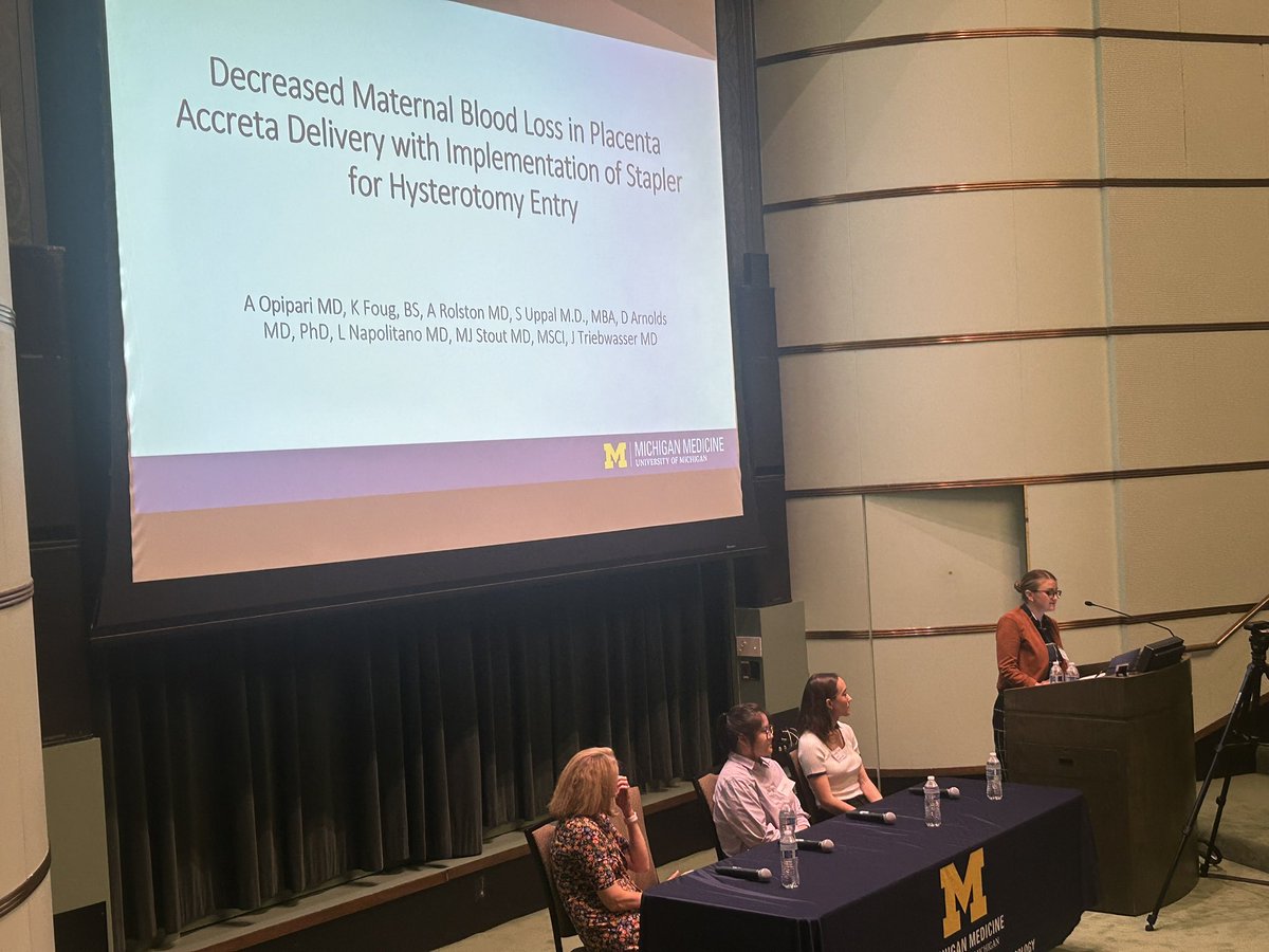 Molly Stout (@mollystout20) on Twitter photo Get ready!! Surgical innovation for #placentaaccreta and #hemorrhage coming with <a href="/AMOpipari/">AnneMarie Opipari</a>. Go blue. <a href="/UMichOBGYN_Res/">UMichOBGYN Residency</a> research day
<a href="/JourdieTMD/">Jourdie Triebwasser, MD</a> <a href="/Dee_Fenner_MD/">Dee Fenner MD</a> <a href="/uppals/">Shitanshu Uppal</a> Get ready!! Surgical innovation for #placentaaccreta and #hemorrhage coming with <a href="/AMOpipari/">AnneMarie Opipari</a>. Go blue. <a href="/UMichOBGYN_Res/">UMichOBGYN Residency</a> research day
<a href="/JourdieTMD/">Jourdie Triebwasser, MD</a> <a href="/Dee_Fenner_MD/">Dee Fenner MD</a> <a href="/uppals/">Shitanshu Uppal</a>