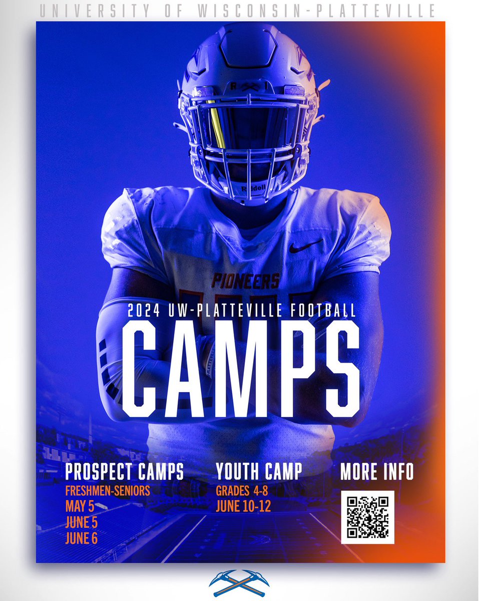 WillFreeman2028's tweet photo. Can't wait to compete against the upperclassmen tomorrow at @UWPlattFootball camp! @CoachDanMcGuire https://t.co/ViTcK3mRIo