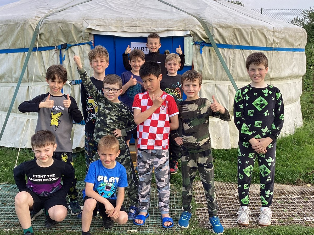We are all settled into our yurts after a great day! 2/2 #flyhigh #year4 #HenleyFort #surreyoutdoorlearningdevelopment