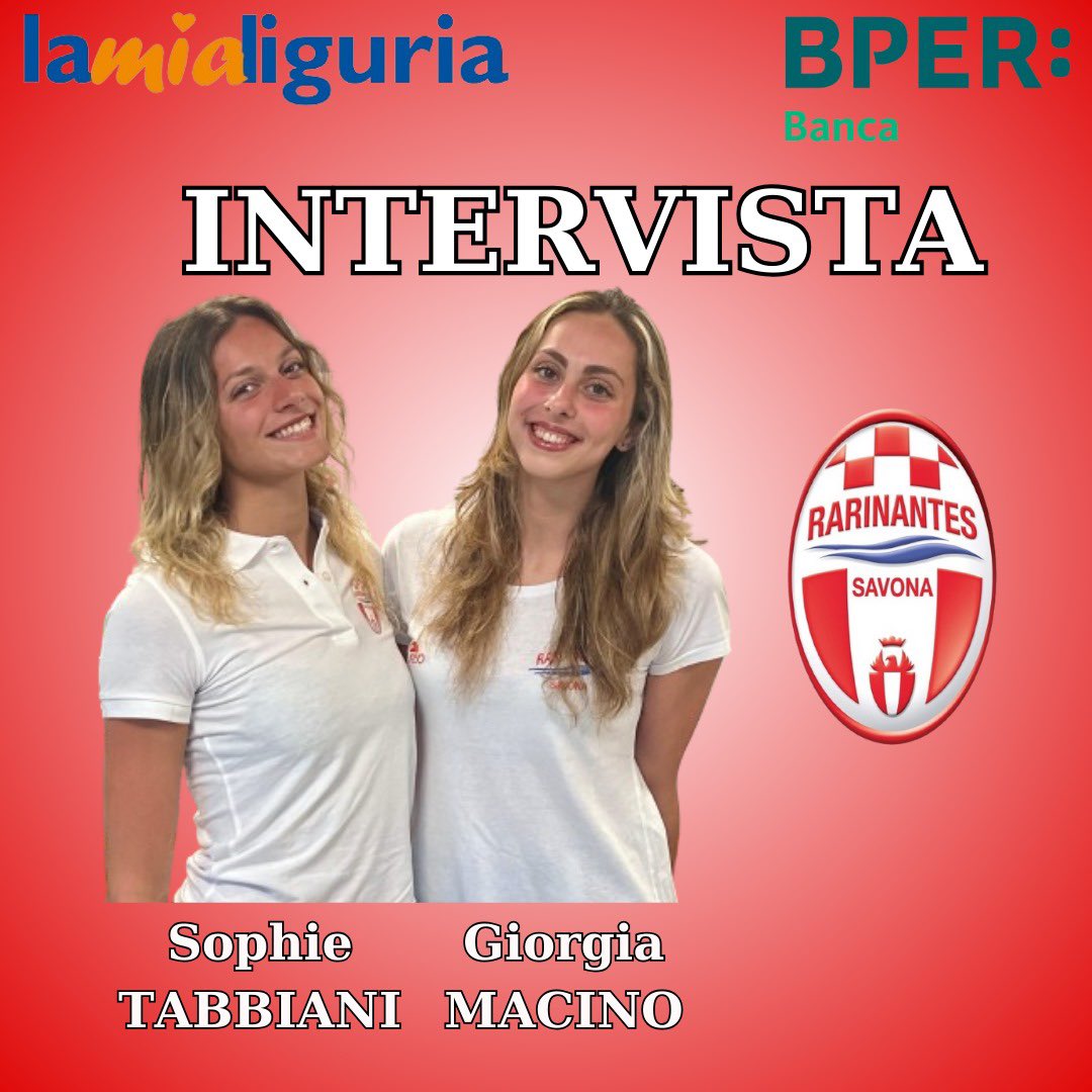 RNSavona's tweet photo. 🎙️ #Intervista a Sophie Tabbiani e Giorgia Macino 🗣️
👉🏼 https://t.co/ccGDibD70D
#sincro #Tabbiani #Macino https://t.co/xZSA49lhtJ