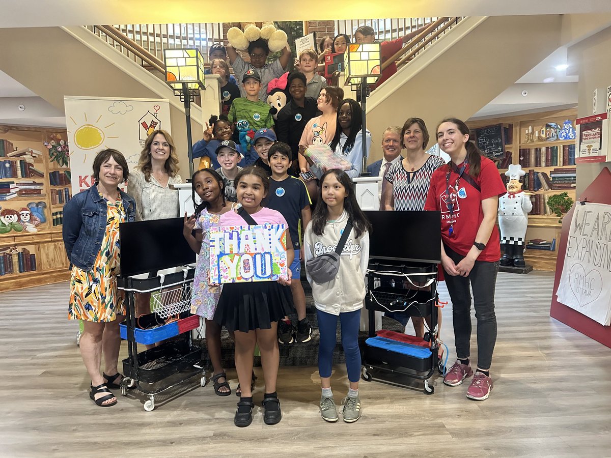 NedaBernabo's tweet image. Today we visited the ⁦@rmhcottawa⁩ so students from ⁦@RedeemerOCSB⁩ could deliver their gaming carts and tour the facility. #BeCommunity #ocsbDL at its best!! Kudos to this amazing team!! 🎉 ⁦⁦⁦@ocsbSEP⁩