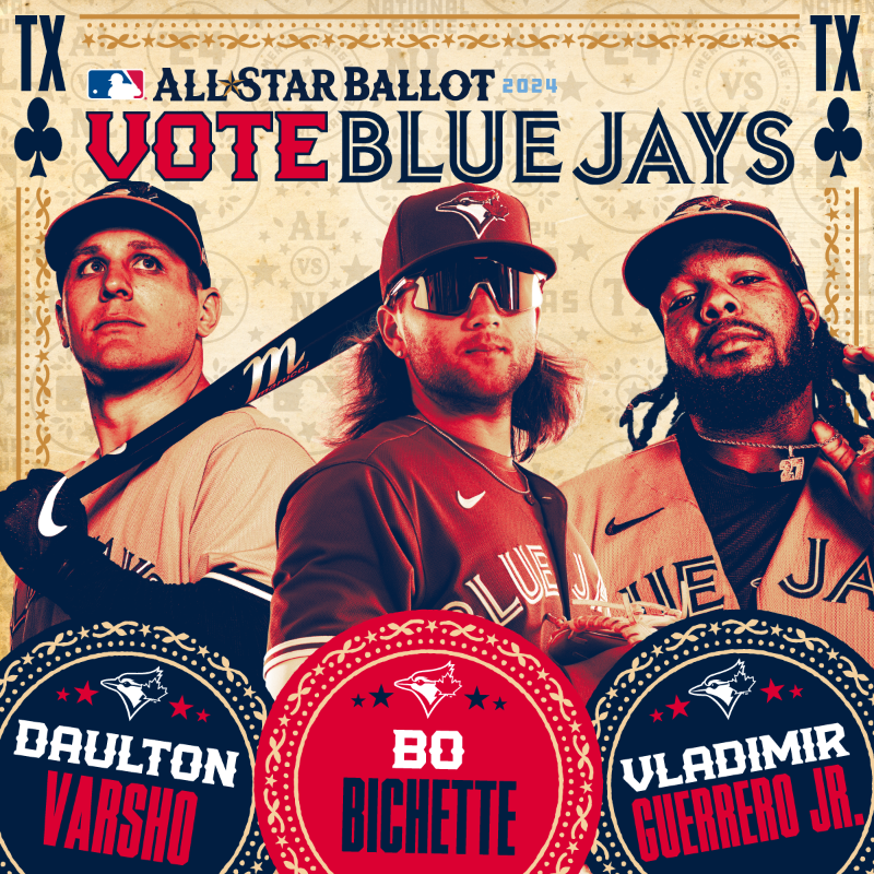 BlueJays's tweet photo. Voting is now OPEN ⭐️ 

Send your Blue Jays to the All-Star Game!