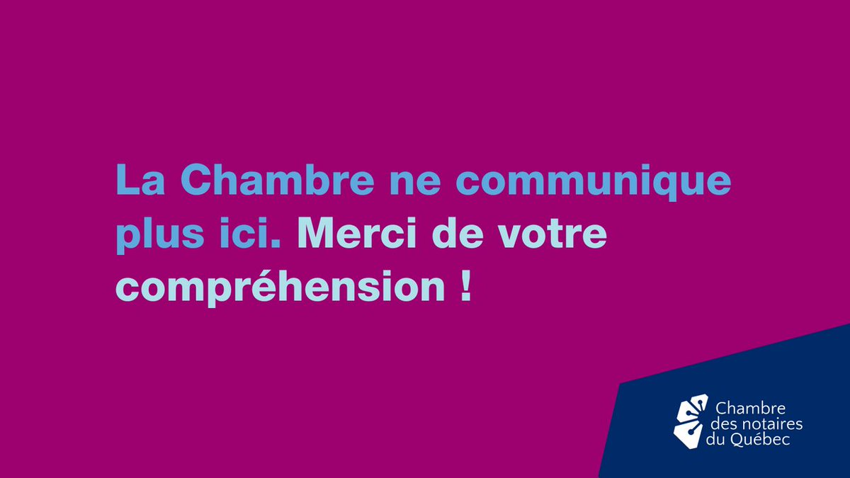 Chambre des notaires tweet media