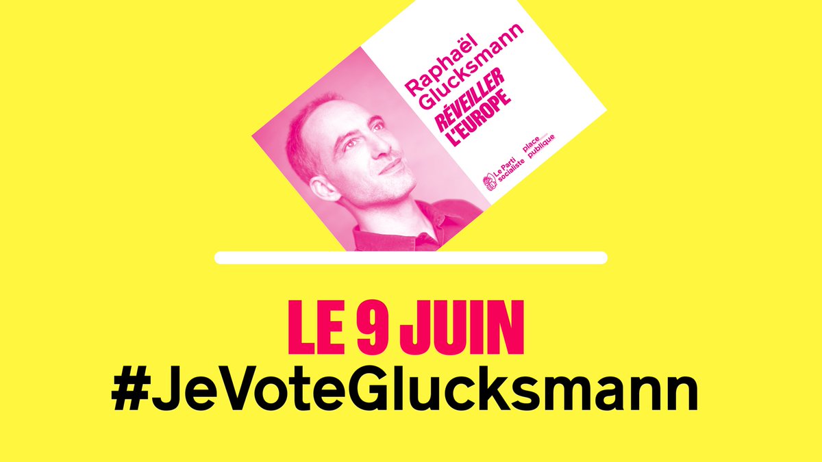 Face aux menaces, à la haine, nous nous tenons solidement à tes côtés <a href="/rglucks1/">Raphael Glucksmann</a>. Nous sommes et serons fiers, dimanche prochain et les 5 prochaines années, de #RéveillerLEurope avec toi ! Le #9Juin, #JeVoteGlucksmann !