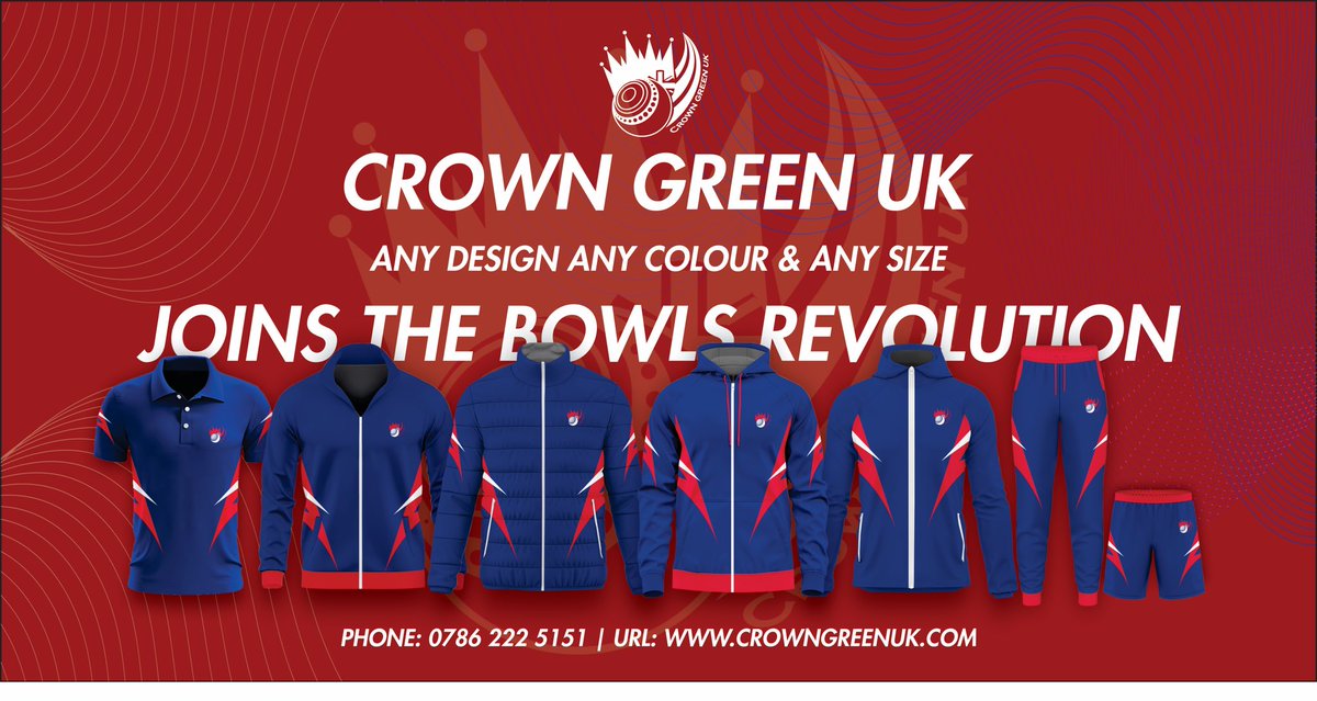 ClubFutsalUK's tweet photo. Join The Bowls Revolution

Crown Green UK apparel wears for your bowls club any colour any design from our own catalogue of stock available made to order for your club 3-4 week turnaround.

Contact us on: Paul Holmes 07862225151 or Email Crowngreenuk@gmail.com

#lawnbowling https://t.co/wBZfU33hTX