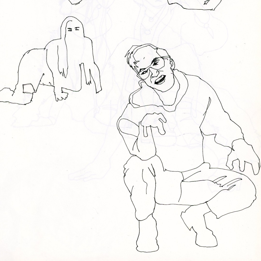 basbirdie's tweet photo. A couple of life drawings of some of my students (and colleague). Sketchbook 5/2022 #sketchbook#lifedrawing https://t.co/C7jhG8ill6
