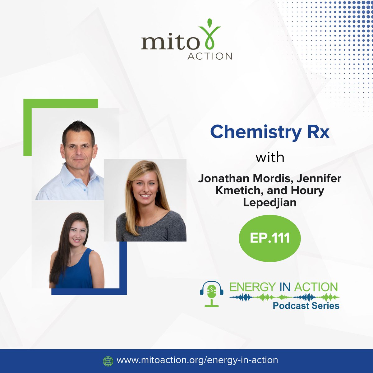 Tune in to the latest episode of the Energy In Action podcast. This episode features Jonathan Mordis, Houry Lepedjian and Jennifer Kmetich from Chemistry Rx as they give expertise in compounding formulations for mito. Visit our website to listen. buff.ly/3VcNNcV
