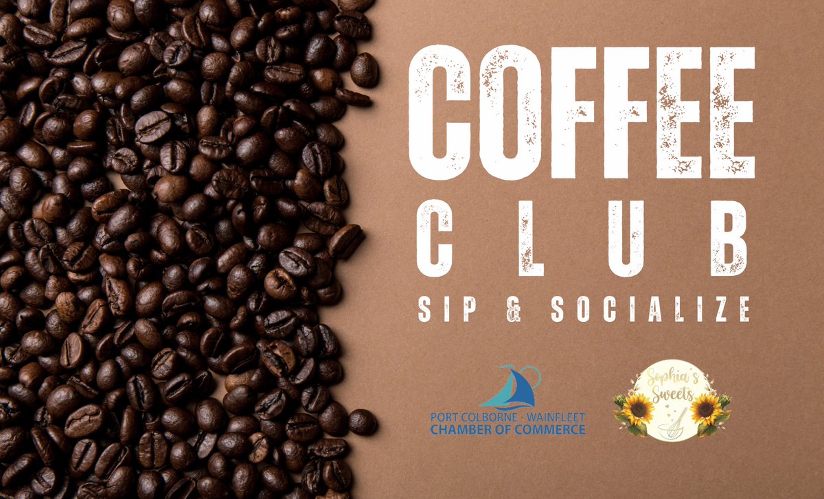 Sip, Connect, and Energize ☕

Join us for a delightful morning brew at Sophia’s Sweets &amp; Cafe on June 7th, 8:30-9:30am, for our Coffee Club hosted by the Port Colborne-Wainfleet Chamber of Commerce. Fuel your networking over a cup of java!

Register here: loom.ly/vdWRzKg