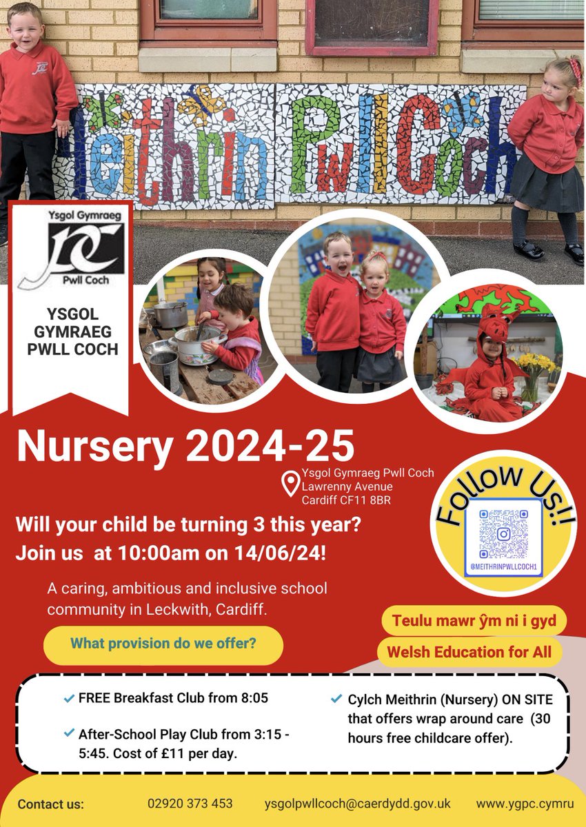 YsgolPwllCoch's tweet photo. Nursery Open Day! 14/06/24! Come along to see our wonderful school! 🌟 https://t.co/s6b5WjKKaf