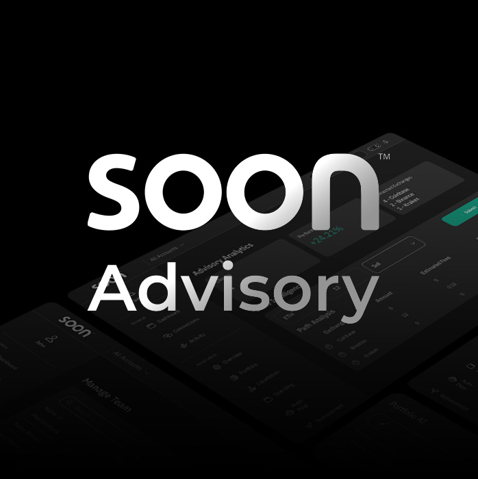 🚨 🚨 Two significant announcements today:

1. Soon Advisory will enable financial advisors to simplify investing automation for their clients.

2. Customers using Soon through an advisor will be able to trade both crypto AND stocks!  ₿ + 📈

Read all about it in the blog post
