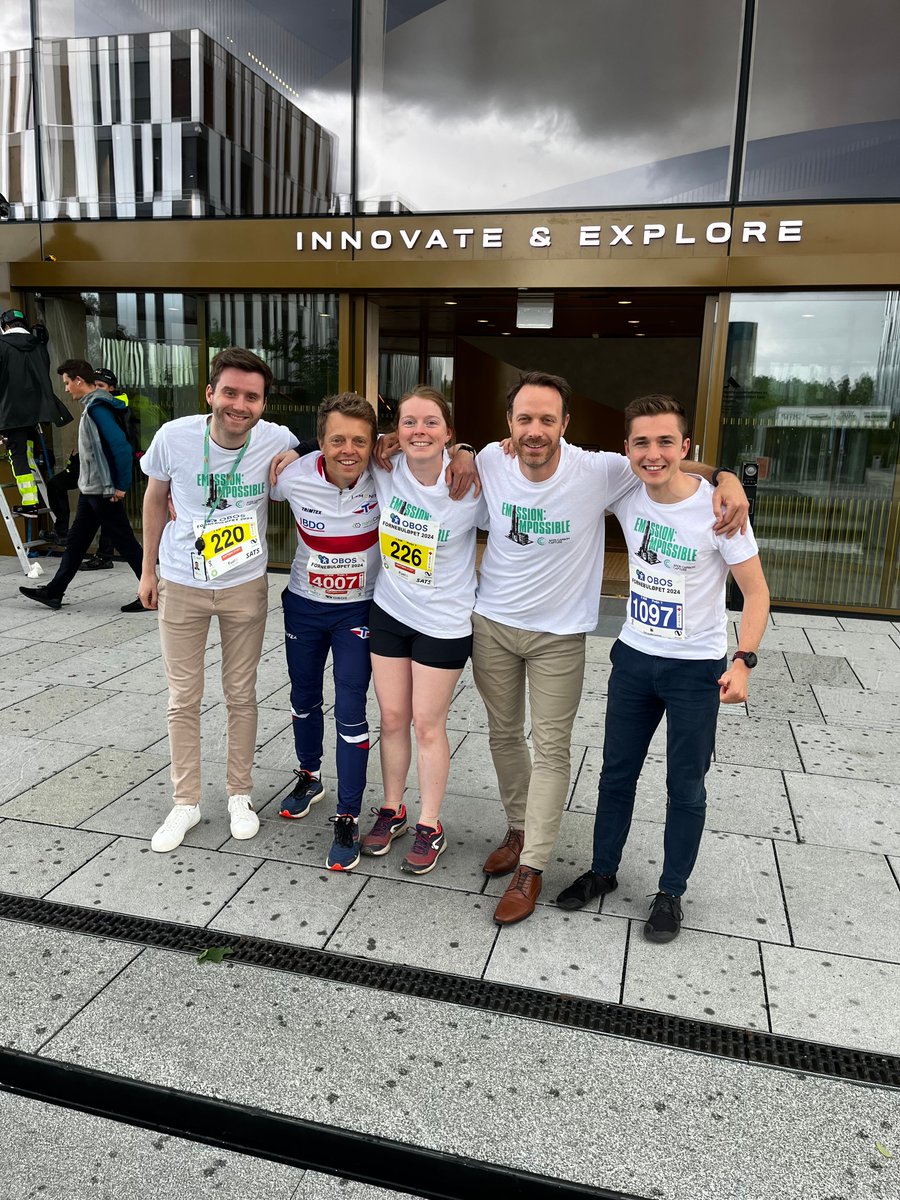 In addition to being carbon capture experts, we also have several athletes in our lineup 🏃‍♂️

Yesterday, Anton Kamolz made us all proud in the "Stairway to Heaven" runt, today, our team is lacing up for the Fornebu run, ready to hit the ground running!