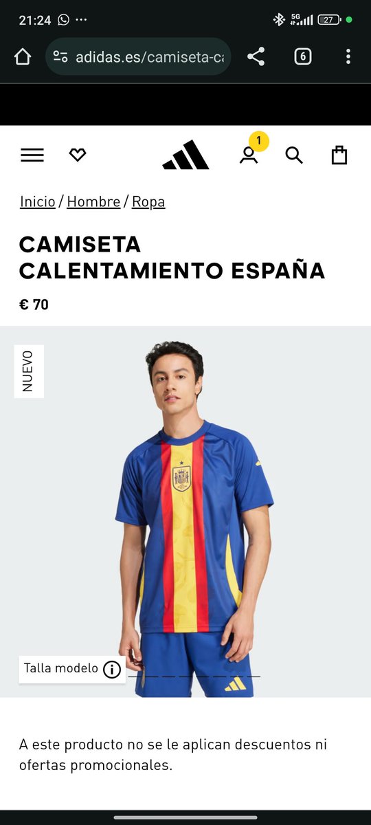 ¿Soy el único que piensa que la camiseta de entrenamiento debería ser la segunda equipación de la <a href="/rfef/">RFEF</a> selección española en lugar de la basura que ha diseñado <a href="/adidasfootball/">adidas Football</a> ?