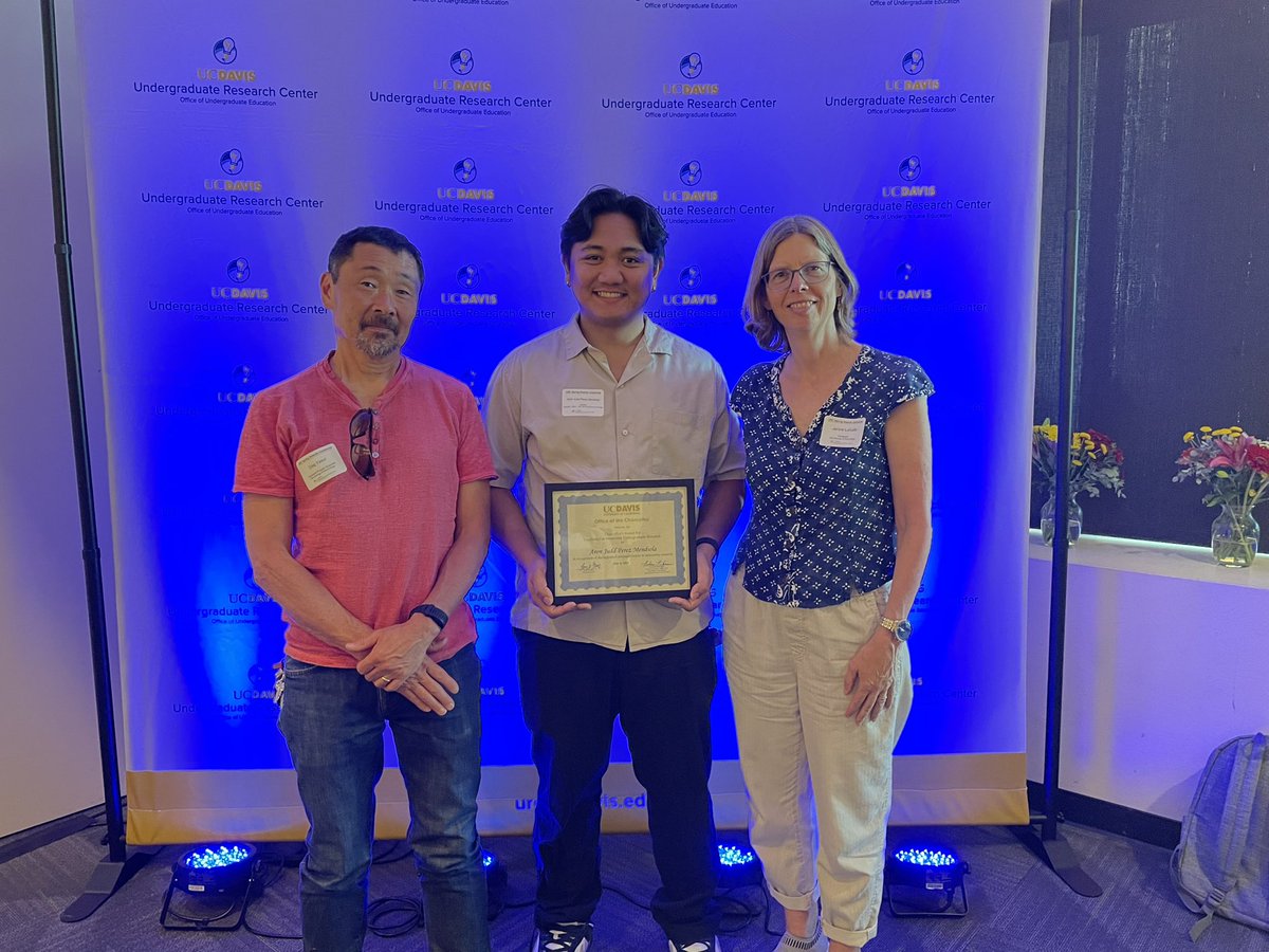 I’d like to thank Janine, Dag, Lynne, and all my students (lab and UCLEADS) for the Chancellor’s mentorship award nomination! Thank you to all my other mentors from CSULA and UCD. Your guidance and support is what pushes me to do the same for others. This one’s for all of you!