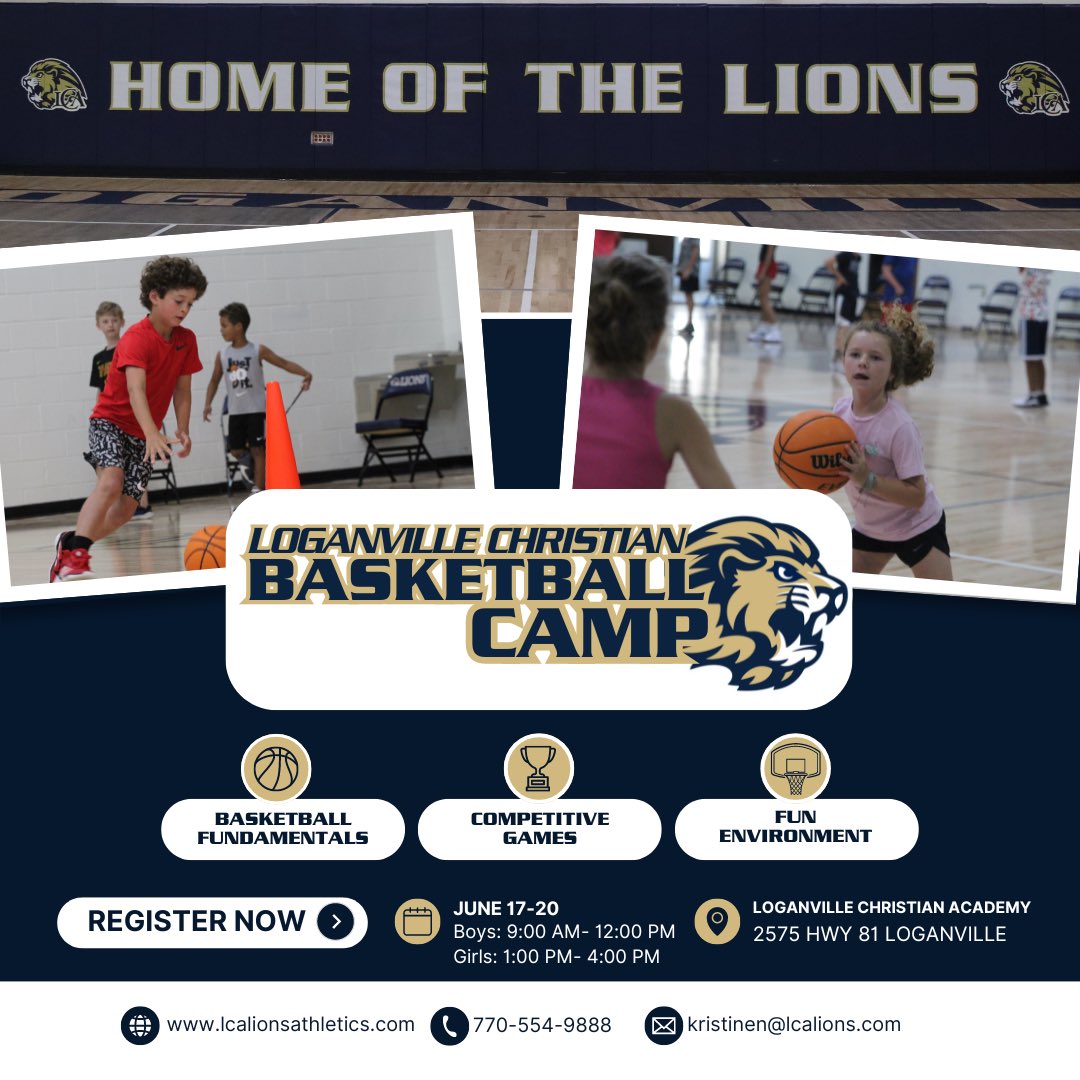 🏀 A look ahead to week 3… LCA Summer Basketball Camp! Camp will focus on basketball fundamentals and competitive games in a fun environment. Come join our state playoff varsity players and coaches for a week of basketball June 17-20! 

Register here: secure.qgiv.com/for/scet/event…