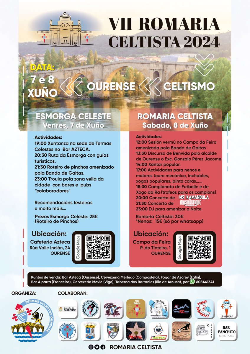 Venres 7 e sábado 8 de xuño estamos de romaría! 🍻
