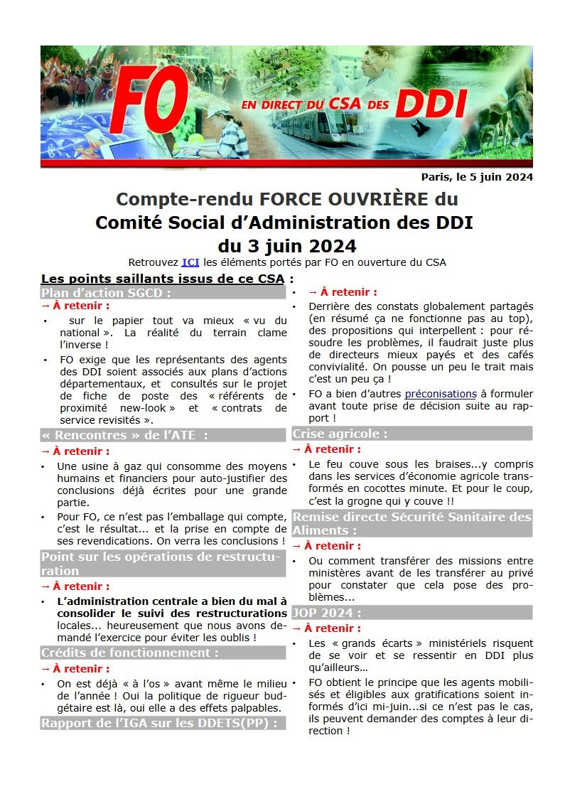 ddi_fo's tweet photo. Bilan d'étape des DDETS/PP, du plan d'action SGCD, crise agricole, crédits de fonctionnement, JOP 2024: au menu du CSA des DDI du 3 juin 2024
https://t.co/xWSm8sDkYm https://t.co/81ElJAzF2L