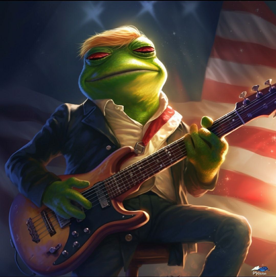 Pepeforpressol's tweet image. Guess who&apos;s back and ready to keep rocking our way till millys mc, chads!! 👀

Remember, ticker is $Trump and we are here to make Pepe and Solana Great again 🚀🚀🚀

#MAGA #TRUMP #SOL