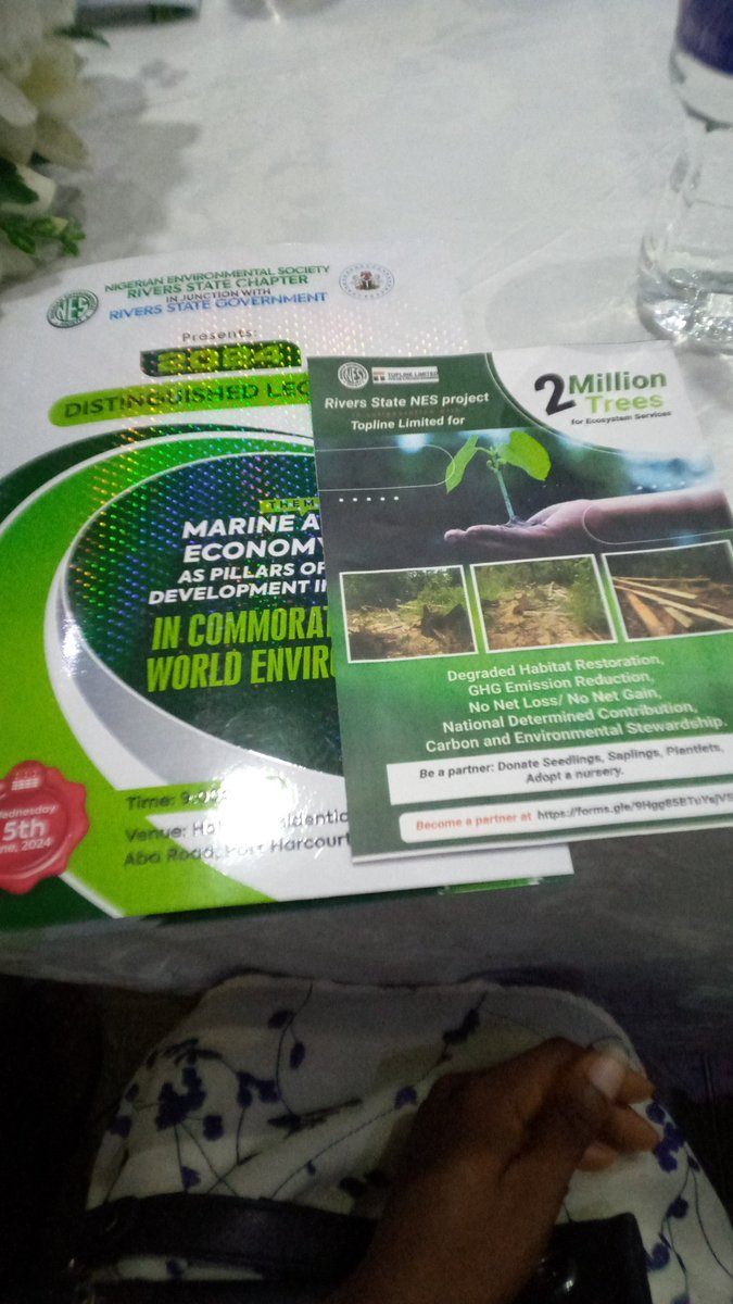 Mirankenny's tweet photo. In honor of #worldenvironmentday the Nigeria Environmental Society presented a lecture on the subject "Marine and Blue Economy Assets as Pillars  of Industrial Development in Rivers State". 
The main topic of discussion  at the event was how important marine Resources  and the https://t.co/tzGTwmfysI