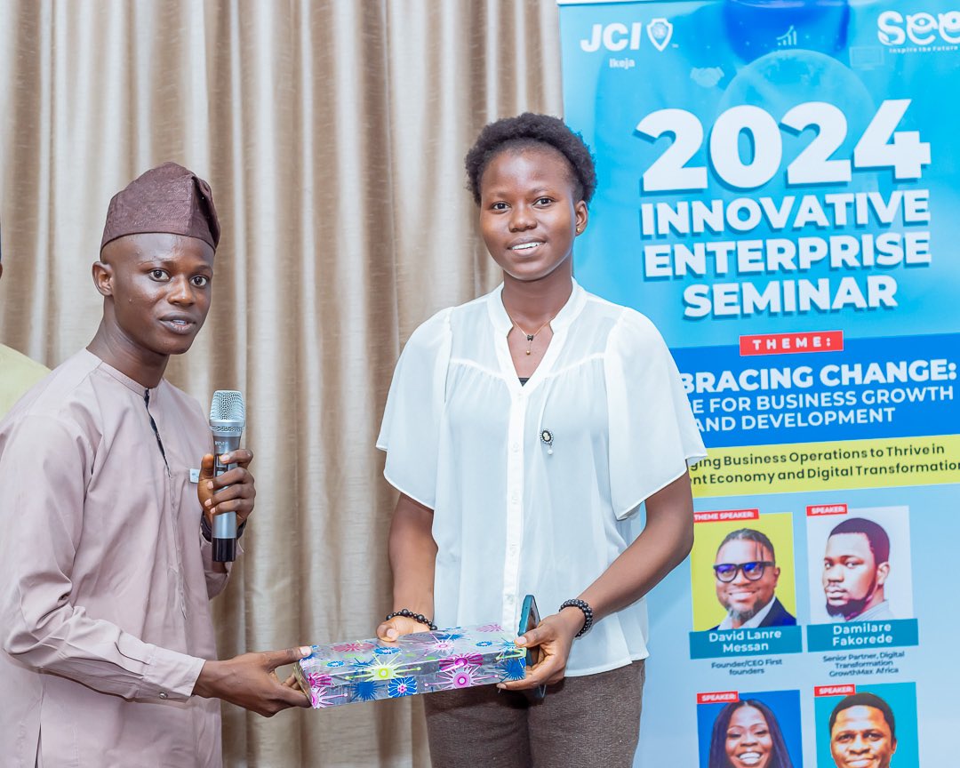 jciikeja's tweet photo. Winners of Mentimeter Game at Innovation Enterprise Seminar (IES 2024) Tag someone you know in the comment section.
#SEE
#InspireThefuture
#JCINIGERIA
#JCIRISE
#Boundlessbond
#JCIIKEJA https://t.co/PXUuKdWEzz