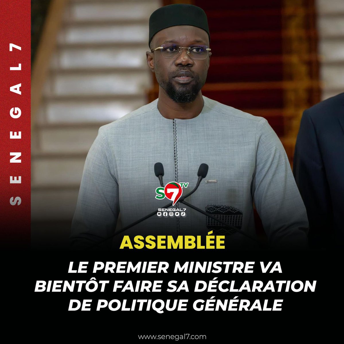 🚨🇸🇳
"Bientôt, le Premier Ministre Ousmane SONKO fera sa déclaration de politique générale".

Dr Cheikh Tidiane DIEYE,
