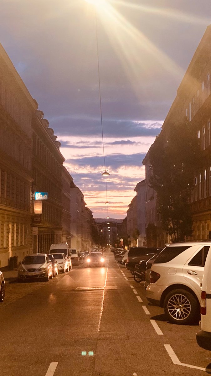Abendpause vor der Wiener Haustür – am Tag vor der Abgabe einer (hoffentlich) druckreifen Kraus-Dissertation.