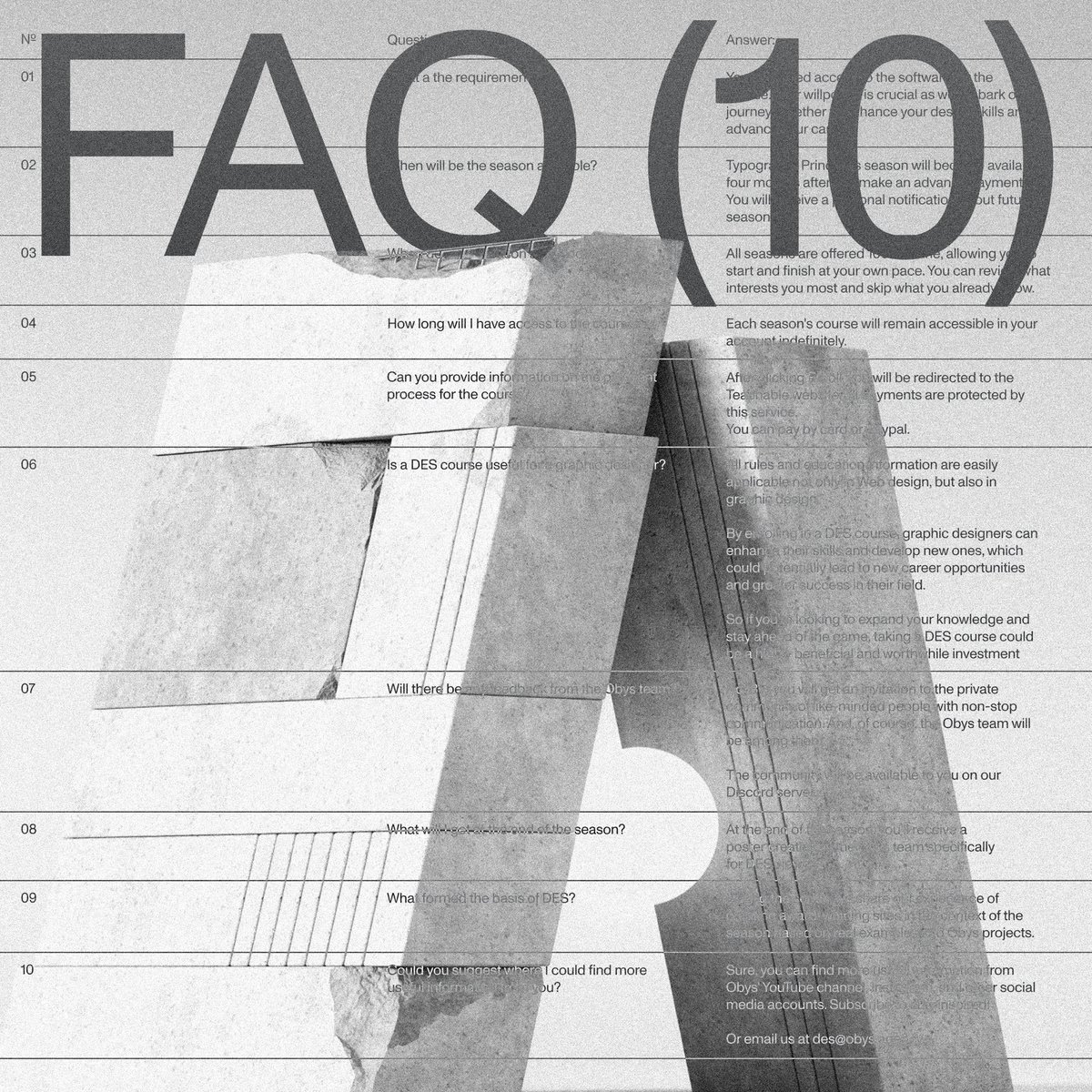 des_by_obys's tweet photo. We have answers to the most frequently asked questions. If you have any more questions about DES, feel free to drop them in the comments or share your queries in stories. We're here to talk about anything and everything! 😌
#designeducationseries https://t.co/L9UUxFQWRM